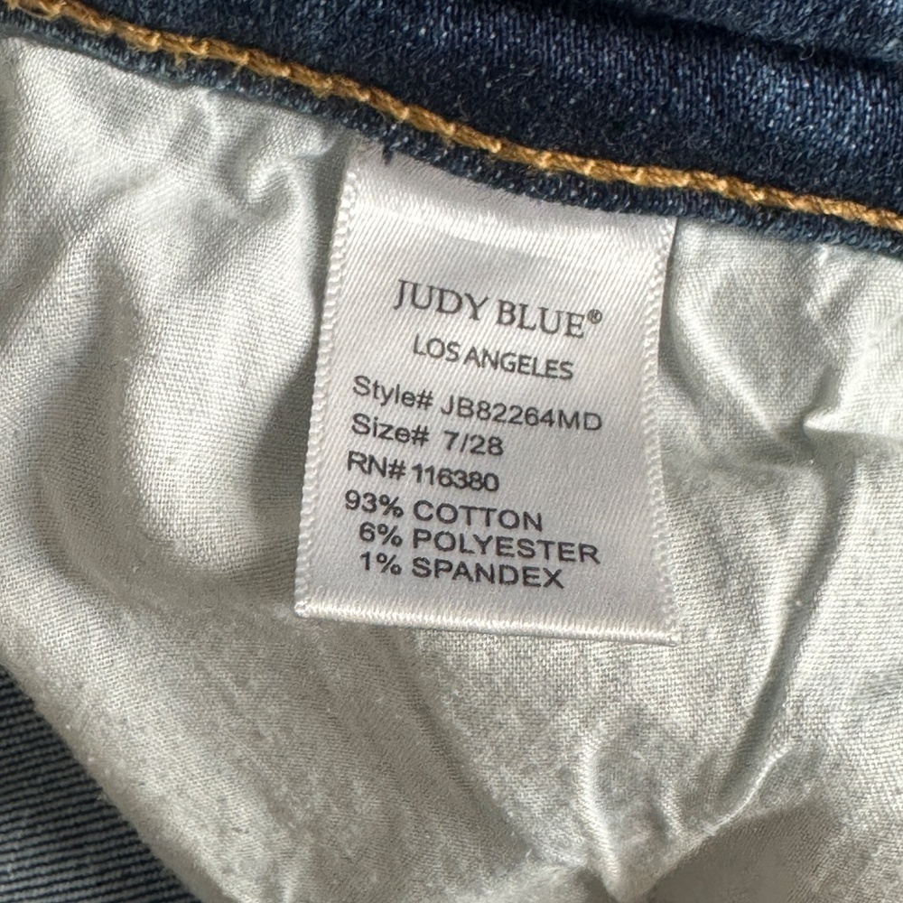 Judy Blue Boot Cut Distressed Women's Jeans Size Juniors 7/28 Medium - Picture 8 of 8